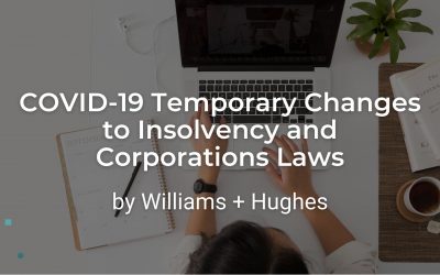 COVID-19 Temporary Changes to Insolvency and Corporations Laws